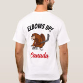 Ellebogen omhoog! Canadese bever T-shirt (Achterkant)