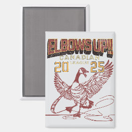 Ellebogen omhoog! Canadian League Canada Ganzen Magneet