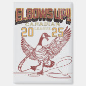 Ellebogen omhoog! Canadian League Canada Ganzen Magneet (Voorkant)