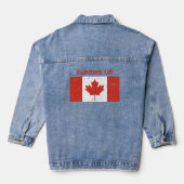 Ellebogen omhoog denim jacket (Achterkant)