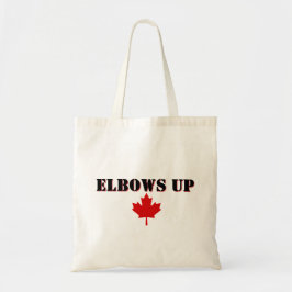 Ellebogen Omhoog Esdoornblad Tote Bag