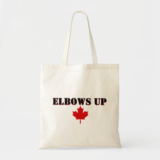 Ellebogen Omhoog Esdoornblad Tote Bag (Voorkant)