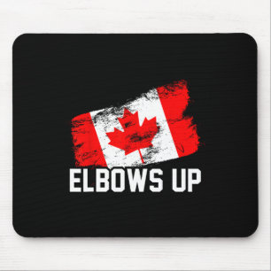 Ellebogen Omhoog Grappige Canadese Hockey Maple Le Muismat