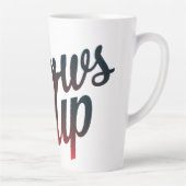 ellebogen omhoog latte mok (Rechts)