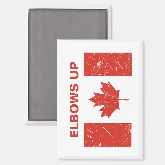 Ellebogen omhoog magneet (Voorkant / Achterkant)