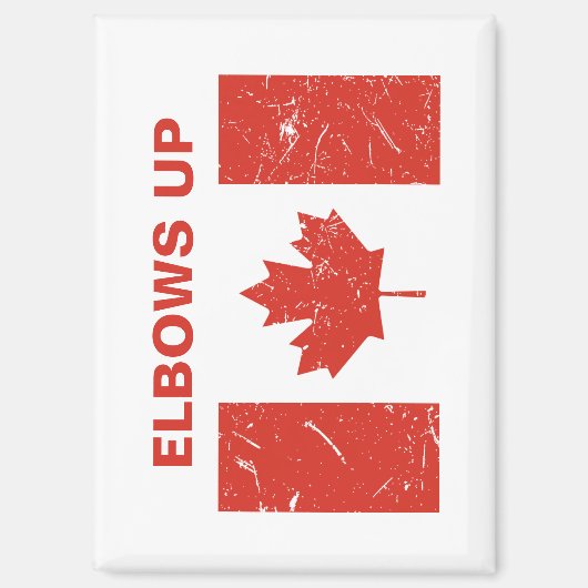 Ellebogen omhoog magneet (Voorkant)