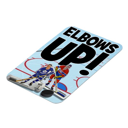 Ellebogen omhoog! magneet (Linkerzijde)