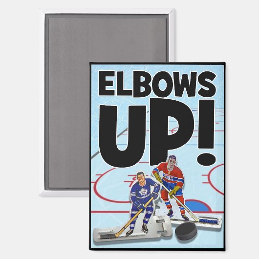 Ellebogen omhoog! magneet (Voorkant / Achterkant)
