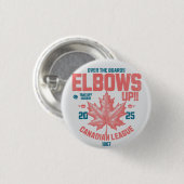Ellebogen omhoog! Over de Boards Canadian League H Ronde Button 3,2 Cm (Voorkant /achterkant)