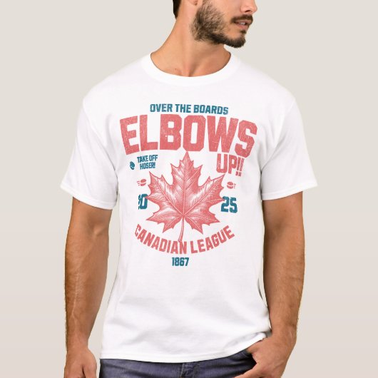 Ellebogen omhoog! Over de Boards Canadian League H T-shirt (Voorkant)