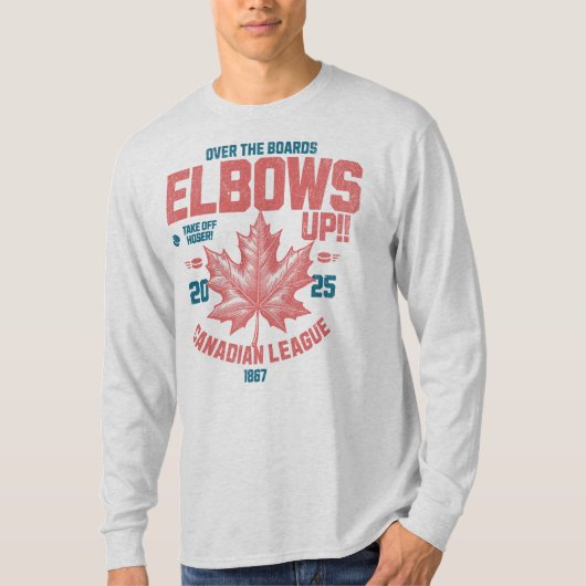 Ellebogen omhoog! Over de Boards Canadian League H T-shirt (Voorkant)