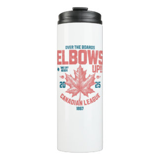 Ellebogen omhoog! Over de Boards Canadian League H Thermosbeker