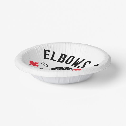 Ellebogen omhoog! Papieren schalen Papieren Kommen (Gebogen)