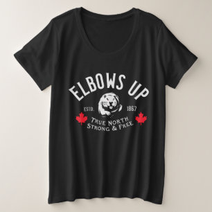 Ellebogen omhoog! plus-size Shirt