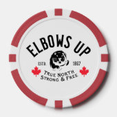 Ellebogen omhoog! Poker Chips (Voorkant)