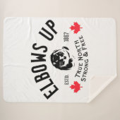 Ellebogen omhoog! Sherpa Deken (Voorkant (horizontaal))