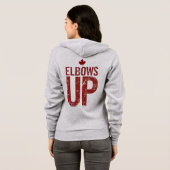 Ellebogen omhoog - sterk voor Canada Hoodie (Achterkant volledig)