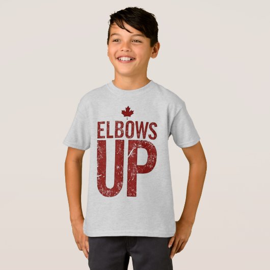 Ellebogen omhoog - sterk voor Canada T-shirt (Voorkant volledig)