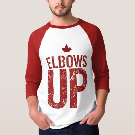Ellebogen omhoog - sterk voor Canada T-shirt (Voorkant)