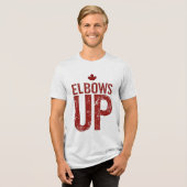 Ellebogen omhoog - sterk voor Canada Tri-Blend Shirt (Voorkant volledig)