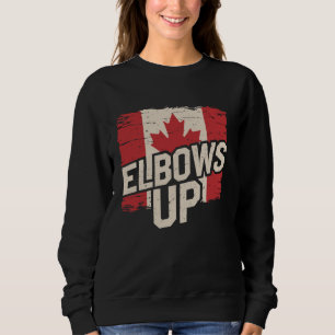 Ellebogen Omhoog Sterke Canada Opgericht 1867 Trot Trui