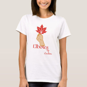 Ellebogen omhoog T-shirt