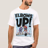 Ellebogen omhoog! t-shirt (Voorkant)