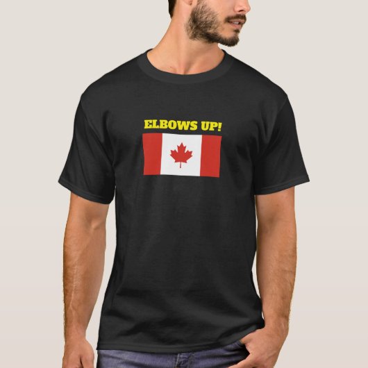 Ellebogen omhoog! T-Shirt (Voorkant)