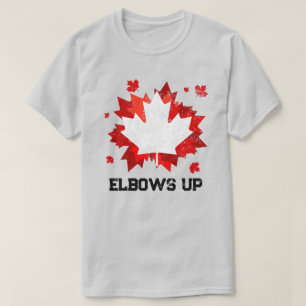 Ellebogen omhoog t-shirt