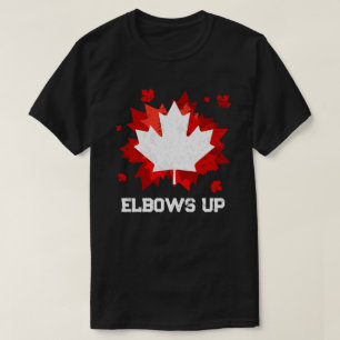 Ellebogen omhoog t-shirt