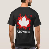 Ellebogen omhoog t-shirt (Achterkant)