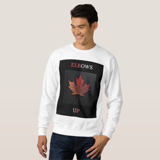 ellebogen omhoog trui (Voorkant volledig)