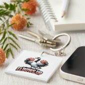 Ellebogen omhoog - Vechten Canadese Gans Sleutelhanger (Voorkant Rechts)