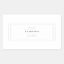 Ellebogen Pasta Etiket Sticker