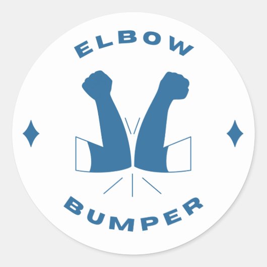 Elleboog Bumperstickers Ronde Sticker (Voorkant)