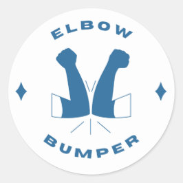 Elleboog Bumperstickers Ronde Sticker