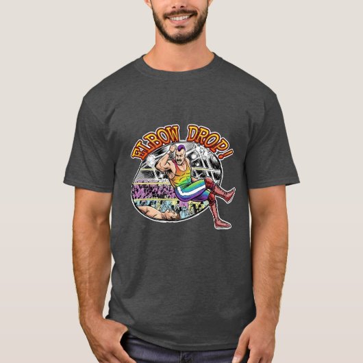 Elleboog Drop! T-shirt (Voorkant)