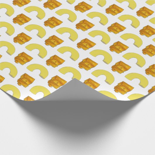 Elleboog Macaroni Cheddar Mac en Kaasvoeding Cadeaupapier (Hoek)
