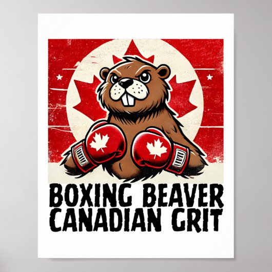 Elleboog Omhoog Canada Canadese Tegen Tarieven Bev Poster (Voorkant)