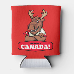 Elleboog Omhoog Canada! Grappige Moutdrankkoeler Blikjeskoeler