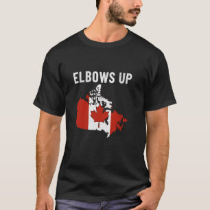 Elleboog Omhoog Canada Gratis Trots Canadese T-shirt