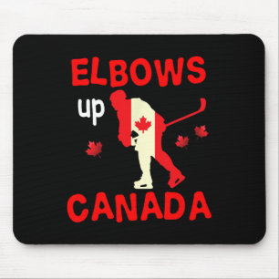 Elleboog Omhoog Canada! Hockey  Muismat