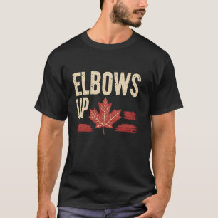 Elleboog Omhoog Canada Opgericht 1867 Trots Canade T-shirt