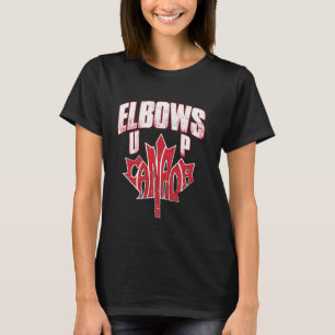 Elleboog Omhoog Canada Shirt Heren T-shirt Dames T