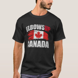 Elleboog Omhoog Canada Shirt Heren Tee Dames Top C