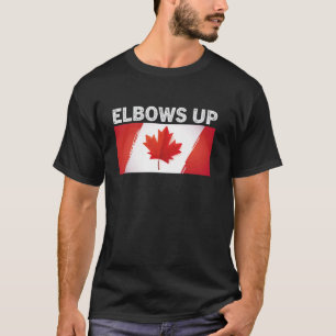 Elleboog Omhoog Canada Sterk en Vrij Trots Canades T-shirt