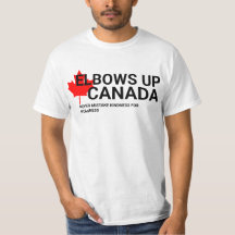 Elleboog Omhoog Canada TShirt! Verwar Kindheid Noo
