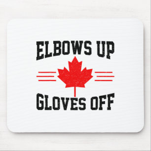 Elleboog Omhoog Handschoenen Uit Canada Vlag Hocke Muismat
