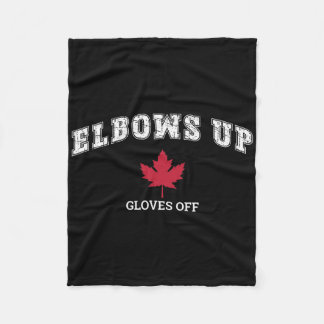 Elleboog Omhoog Handschoenen Uit Leuk Hockey Canad Fleece Deken