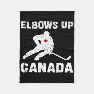 Elleboog Omhoog Hockey Canada Niet Te Koop Nooit 5 Fleece Deken